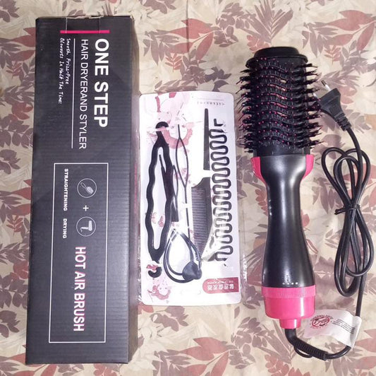 Hair Dryer And Styler Hot Air Brush With Extra Hair Tool