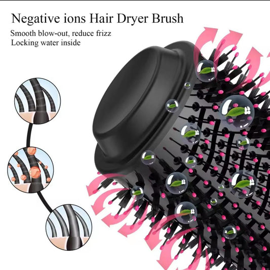 Hair Dryer And Styler Hot Air Brush With Extra Hair Tool