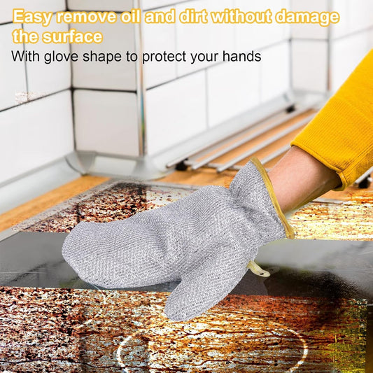 Heavy-Duty Wire Scrubber Dishwashing Mitts
