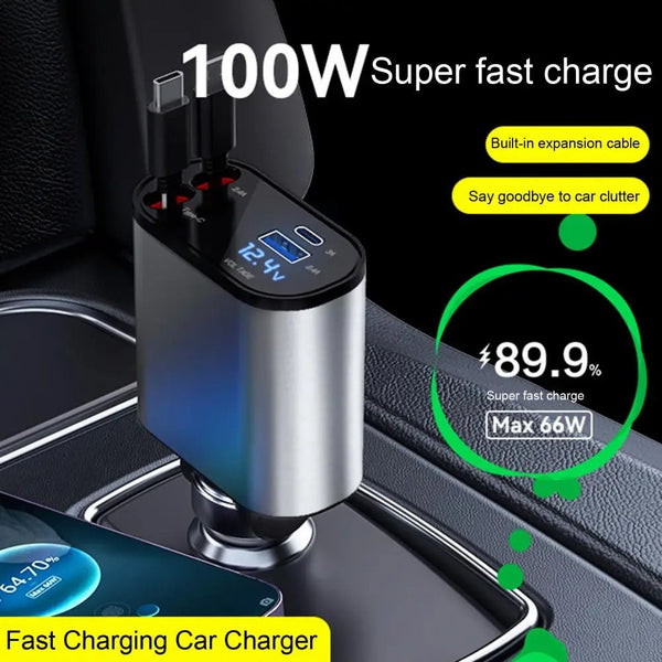 4-IN-1 FAST CAR CHARGER