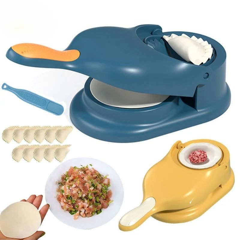 2-in-1 Manual Dumpling Maker & Dough Press Machine